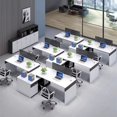 thumbnail image 2 of Reception Conference Office Desks Storage Drawers Modern Writing Office Desks Wooden Standing Scrivania Angolare Room Furniture My Lux Decor Round, 2 of 19