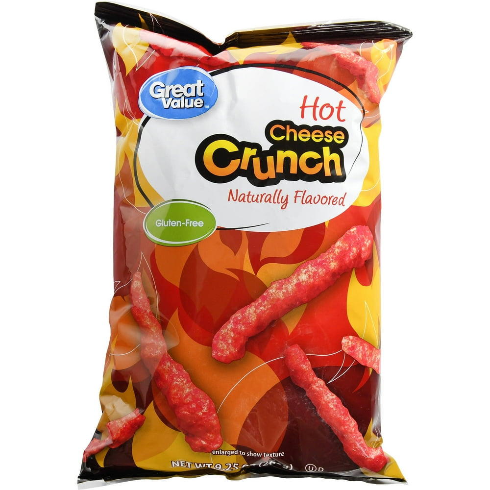 Great Value Hot Cheese Crunch Snacks, 8.5 oz