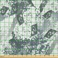 thumbnail image 2 of Ambesonne Abstract Fabric by the Yard Microfiber, Brush Strokes Grungy Art, 2 Yards, Purpleblue Pale Grey, 2 of 2
