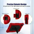 thumbnail image 3 of SOATUTO for Nook 9" Lenovo Tablet (2024) / Lenovo Tab M9 TB-310FU 2023 case 
Built in kickStand Shoulder Strap Kid Firendly Cover with Screen Protector for Nook 9" lenovo tablet 2024 (Red+Black/1 Pcs), 3 of 6