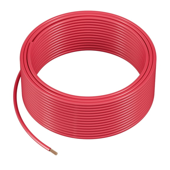 KFFKFF 10 AWG THHN Wire, 19-Strand, Pure Copper Electrical Wire with Nylon Coating, Rated for 600 Volts, Suitable for Indoor and Outdoor Applications in Commercial, Industrial