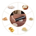 thumbnail image 2 of Rodillo De Amasar De Fácil Agarre Para Repostería, Duradero, Corteza De Pastel, Barra De Amasar De Pan De Acero Inoxidable Con Base De Madera, Rodillo Antiadherente Para Pizza Para Hornear matsuzay HA020440-00, 2 of 6