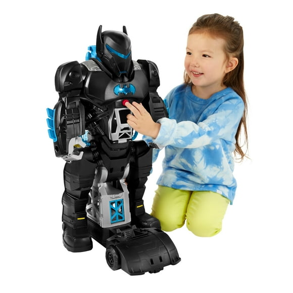 Fisher-Price Imaginext DC Super Friends Batman Toy Bat-Tech Batbot Playset 2-Ft-Tall Robot with Lights & Sounds for Pretend Play Kids Ages 3+ Years