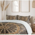 thumbnail image 5 of Ambesonne Wooden Duvet Cover Set, Nautical Ship Sea Wheel, 2-Calking, Umber Brown, 5 of 6