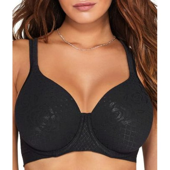 Women's Bali DF1001 Comfort Revolution Cool Comfort Foam Underwire Bra (Black 42C)