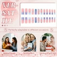 thumbnail image 2 of RAGUPEL 24Pcs Glue on Nails for Women,Embossed Press on Nails Square,3D Blossom Stick on Nails,Long Nails for Party,Daily Life,Taking Pictures,Style1, 2 of 7