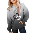 thumbnail image 2 of FamilyThread Children's Hooded Sweatshirt Pullover Hoodies Long Sleeve Warm Hoodie Heart Style Sweatshirts For 2-13Y, 2 of 5