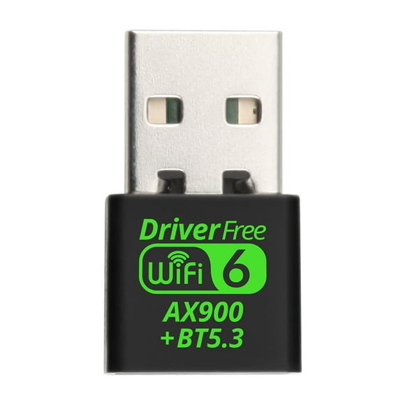 Adaptador USB WiFi 6 compatible con Bluetooth 5.3, tarjeta de red inalámbrica de 900 Mbps, mini USB WiFi Dongle de banda dual de 2,4/5,8 GHz para Win11/10