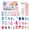Love Cat, variant on ALIVER 144 Pieces 6 Pack Kids Press on Nails, Artificial Fake Nails for Kids Girls, Pre Glue Full Cover Short Acrylic False Nail Tips Art Kits Gifts for Kids Girls Nail Art Decoration (Rainbow Candy)
