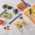 thumbnail image 5 of (4 pack) FoodSaver Reusable Quart Vacuum Zipper Bags, 10 Count BPA-Free Storage Bags for Food, Sous Vide, and Meal Prep, Compatible with Handheld Sealers, 5 of 9