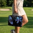 thumbnail image 4 of Yuyamidu Blue Dragonfly Golf Cart Seat Covers Flowers Golf Cart Seat Towel Blanket with 4 Front Pockets, Fit Club Car and More 2 Person Seats Golf Cart, 4 of 8