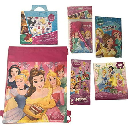 Princess Travel Vacation Backpack for Little Girls Accessories for Car or Airplane Activities