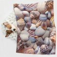 thumbnail image 6 of Naloa Sea Shells Dog Blanket, 3 Sizes Cat Blanket for Indoor Cats Large Medium Small Dog Gifts-Medium, 6 of 8