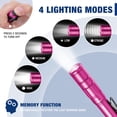 thumbnail image 4 of Flashlight WORKPRO - Lápiz recargable (300 lm, 2 unidades), color rosa, 4 of 8