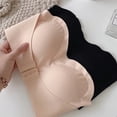 thumbnail image 2 of Qarigey Sujetador Push up sin aros para mujer, ropa interior, lencería desmontable para mujer, Bralette transpirable agradable a la piel, sujetador Ropa interior Negro SG Qarigey AP012597-08, 2 of 6