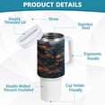 thumbnail image 4 of 40 Oz Car Handle Water Bottle Water Cup Water Bottle Water Jug Coffee Cup Travel Water Bottle Super Cool House, 4 of 8