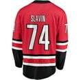 thumbnail image 3 of Men's Fanatics Jaccob Slavin Red Carolina Hurricanes Alternate Breakaway Player Jersey, 3 of 7