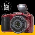 thumbnail image 4 of KODAK PIXPRO AZ255-RD 16MP Digital Camera 25X Optical Zoom 24mm Wide Angle Lens Optical Image Stabilization 1080P Full HD Video 3" LCD Vlogging Camera (Red), 4 of 8