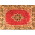 thumbnail image 1 of Ahgly Company Indoor Rectangle Medallion Orange Traditional Area Rugs, 7' x 10', 1 of 1