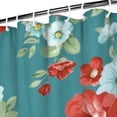 thumbnail image 3 of Pioneer Colorful Floral Shower Curtain for Bathroom Home Decor Bathtubs Waterproof Fabric Curtain with 12 Hooks 72x84in, 3 of 6