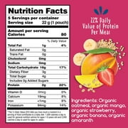 Amara Organic Baby Food Oats Mango N Strawberry, No Added Sugar, Stage 2, 5 Individual Servings