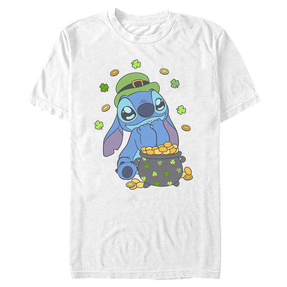 Mens Lilo & Stitch Strike Gold Stitch T Shirt