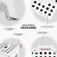 thumbnail image 3 of Utopia Home Folding Step Stool with Handle – 9 Inch Anti Slip Collapsible Stool – Holds Up to 300 lbs – Sturdy Plastic Step Stool Foldable for Kitchen, Bathroom and Home Use (1-Pack, White), 3 of 8