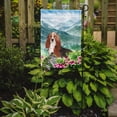 thumbnail image 2 of Carolines Treasures CK2548GF Mountain Flowers Basset Hound Flag Garden Size  Small multicolor, 2 of 3
