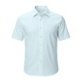 thumbnail image 2 of Kureaily Men's Short Sleeve Button Down Shirts Casual Printed Summer Regular Fit Beach Shirt Vacation Wedding Short Shirts,XX-Large/(Blue), 2 of 4