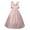 Pink, variant on Fesfesfes Women Vintage Gothic Dress Short Sleeve Court Gown Cake Skirt Lace Clashing Maxi Dress,