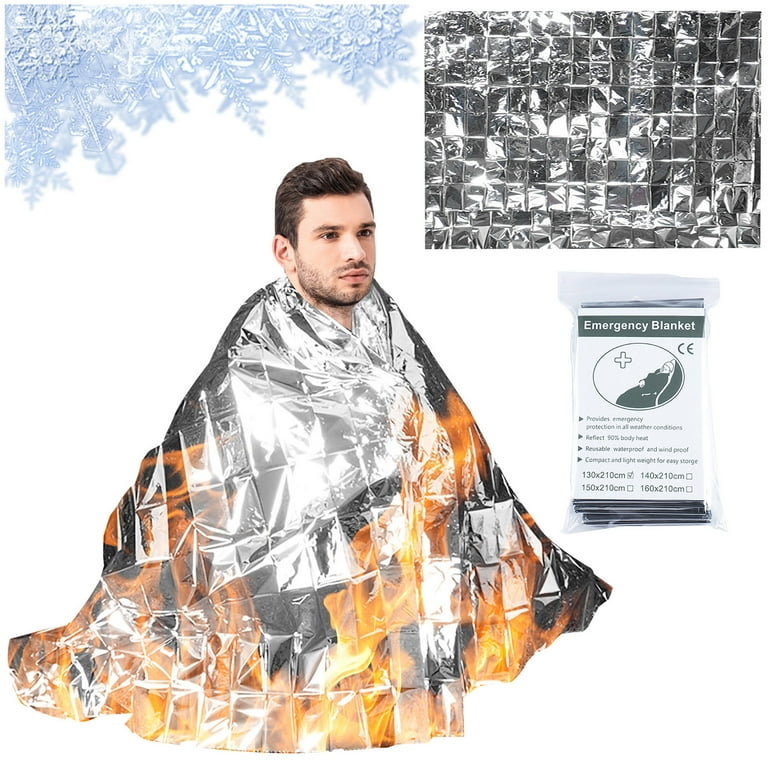 Outdoor Camping Portable Lifesaving Emergency Thermal Insulation Blanket  Silver First Aid Blanket Survival Blanket - Walmart.com