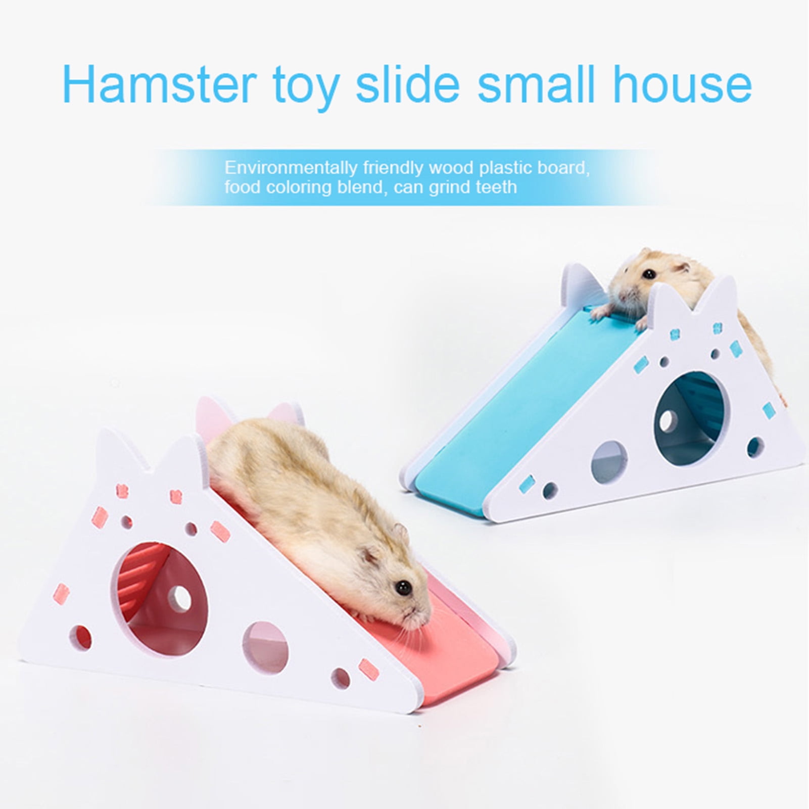 SPRING PARK Hamster Slider House Hideout Hideaway Exercise Toys for Rat,Dwarf Hamster Mouse Small Animal Kingdom,Durable Odorless Non-Toxic Wooden SPRING PARK Hamster Slider House Hideout Hideaway Exercise Toys for Rat,Dwarf Hamster Mouse Small Animal Kingdom,Durable Odorless Non-Toxic Wooden