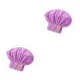thumbnail image 4 of Toystoory Toalla absorbente para el cabello para un secado rápido y eficiente, toalla para el cabello de secado rápido, fácil de felpa, color violeta claro 29*30 2Conjunto, 4 of 6