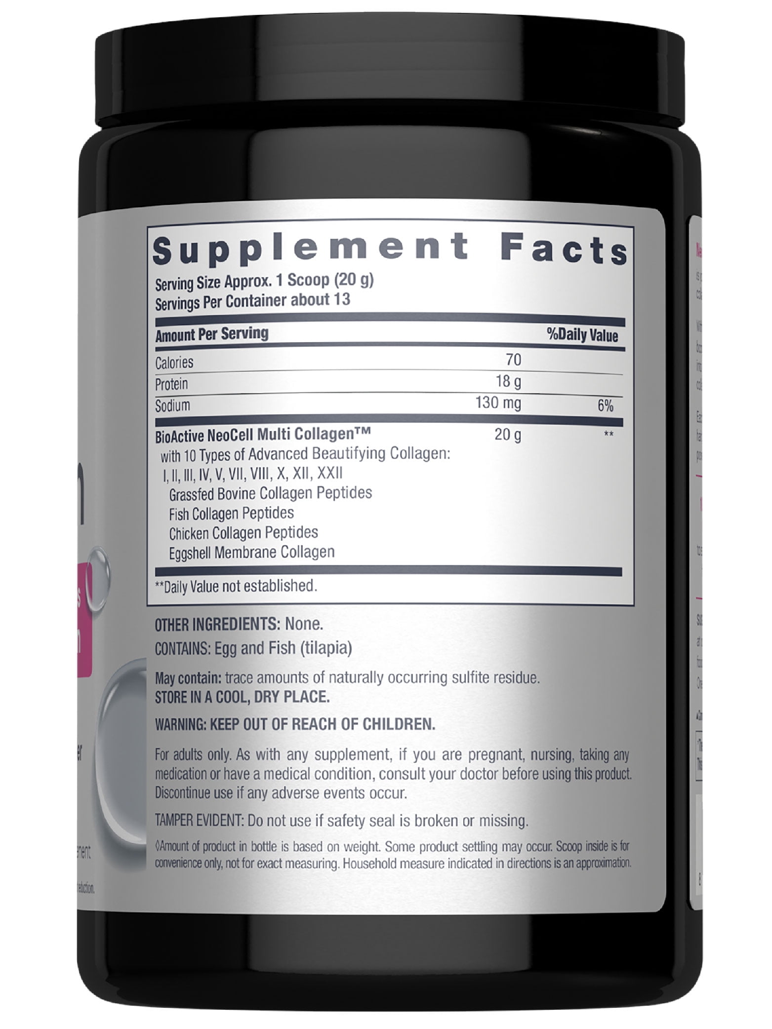 Super Multi Collagen Peptides Powder | 9oz Unflavored Powder | Skin, Hair and Nails | for Women and Men | by NeoCell