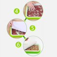 thumbnail image 4 of Juego de 5 bandejas de germinación para germinación de semillas sin suelo con cesta hidropónica de dos niveles y tapa para jardín doméstico, 4 of 5