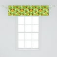 thumbnail image 2 of Ambesonne Acorn Window Valance, Hearts Leaves and Nuts Love Nature Themed Autumn Oak Seeds, Curtain Valance for Kitchen Bedroom Decor with Rod Pocket, 54" X 12", Earth Yellow Green Brown, 2 of 3