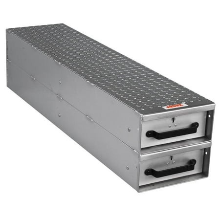 UPC: 0043419931688 | Crescent Jobox 2 Drawer Long Stacked Heavy-Duty Aluminum Drawer Storage 12Inw X 12Inh X 50Inl