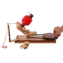 Bhartiya Handicrafts Handmade Wooden Yarn Ball Winder for Heavy Duty Large Premium Crafted Knitting Crocheting Accessories Swift, Wool, String Holder Center Pull Speedy Hand Operated Signature Winder