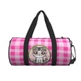 thumbnail image 2 of ZICANCN Cat Avatar Plaid Unisex Travel Duffle Bag - Sports Tote Gym Bag Airplane Weekenders Bags for Women Men, 2 of 8