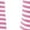 Pink & White, variant on Women'S Striped Deep V Neck Long Sleeve Form Fitting Crop Top T-Shirt Pink & White L