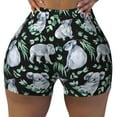 thumbnail image 2 of Fuzoiu Cartoon Koala Bear Print Women's Workout Shorts,Workout Biker Shorts Women,Exercise Fitness Shorts,Scrunch Short, Athletic Shorts for Gym Yoga Running Sport Active-X-Large, 2 of 8
