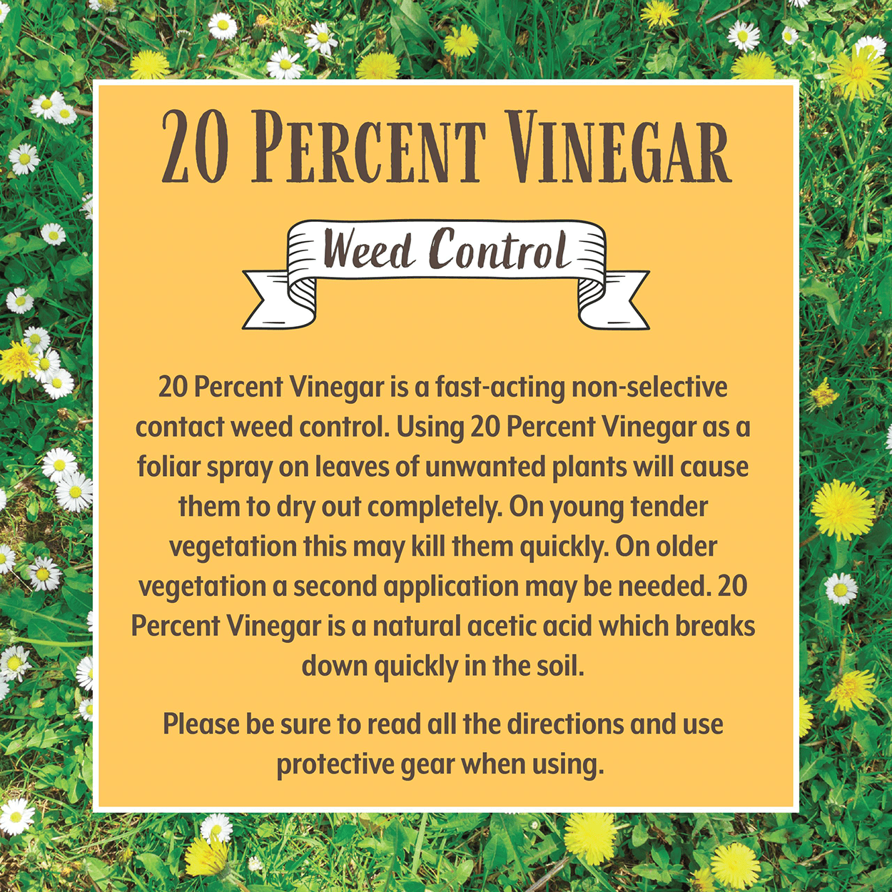 20% Vinegar Weed Control - 128 fl oz Jug by Medina
