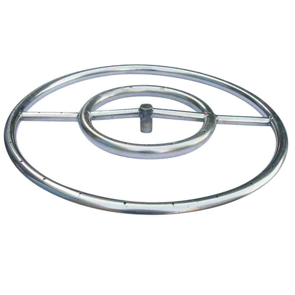 24 Inch Stainless Steel Fire Pit Ring Walmart Com Walmart Com