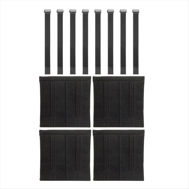 4 Almohadillas para Escalera de Litera con 8 Correas Ajustables de Hebilla. para Escalera de Litera y para Cama Alta.