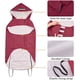 thumbnail image 5 of Impermeable para perros con correas elásticas, impermeable para perros grandes con capucha, impermeable para perros con bolsillo y orificio para correa, impermeable para cachorros, 5 of 5