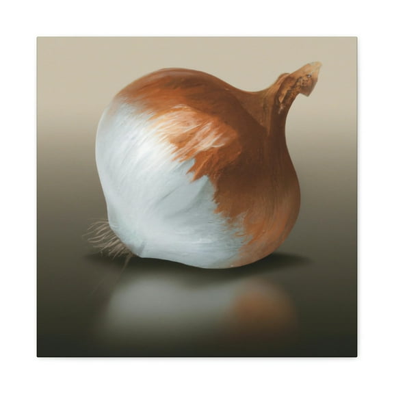 Onion in Hyperrealism - Canvas