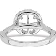 thumbnail image 5 of 14kw Lab Grown Dia VS/SI Colorless S/M Round Halo Eng. Ring, 5 of 5