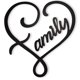 thumbnail image 1 of Vivegate Metal Family Infinity Heart 12.5 "X 11.5" Letrero De Pared Negro Pequeños Signos De Amor Familiar Para Decoración De La Pared Del Hogar Arte Decorativo, 1 of 1