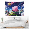 thumbnail image 5 of Kirby Game Tapestry Luxury Wall Hanging Tapestries Decor Gift For Bedroom Living Room Dormitory Aisle Mural Blanket, 5 of 8