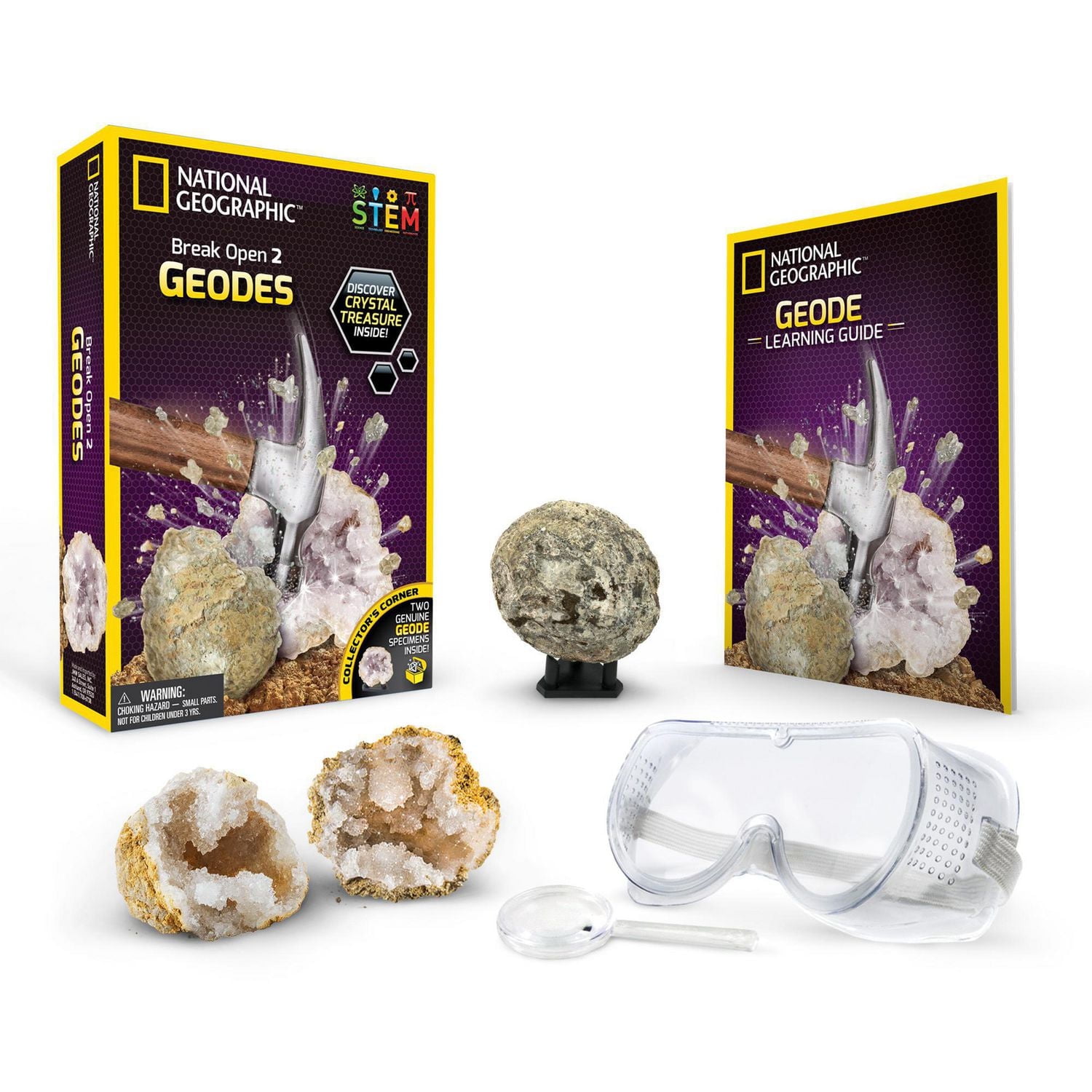 National Geographic Break Open 2 Geodes Kit